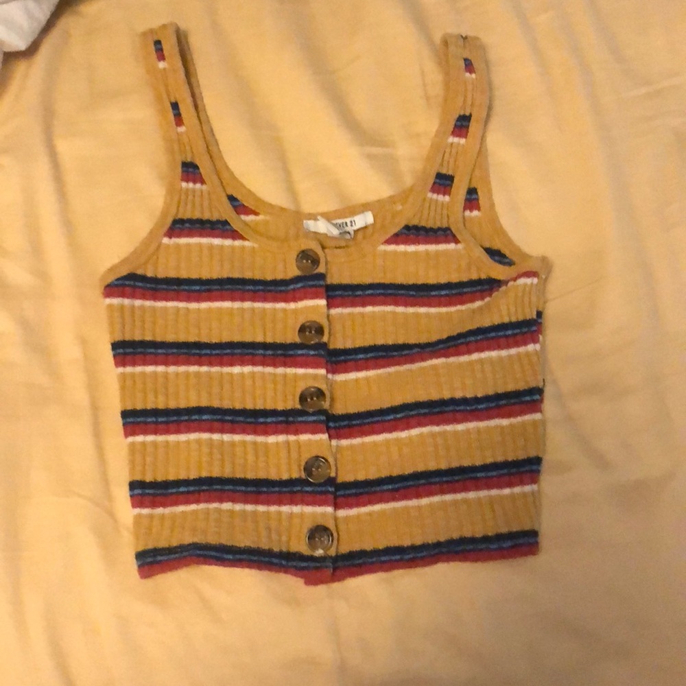 Colorful striped tank top